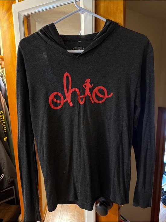 Bend Active Tops - Bend Active Ohio Runner Lightweight Bamboo Hooded Long Sleeve Shirt - Small